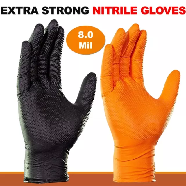 Extra starke HD Textur Latex & Pulverfreie Nitril Einweghandschuhe Kfz