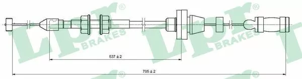 LPR C0130A Accelerator Cable for FIAT