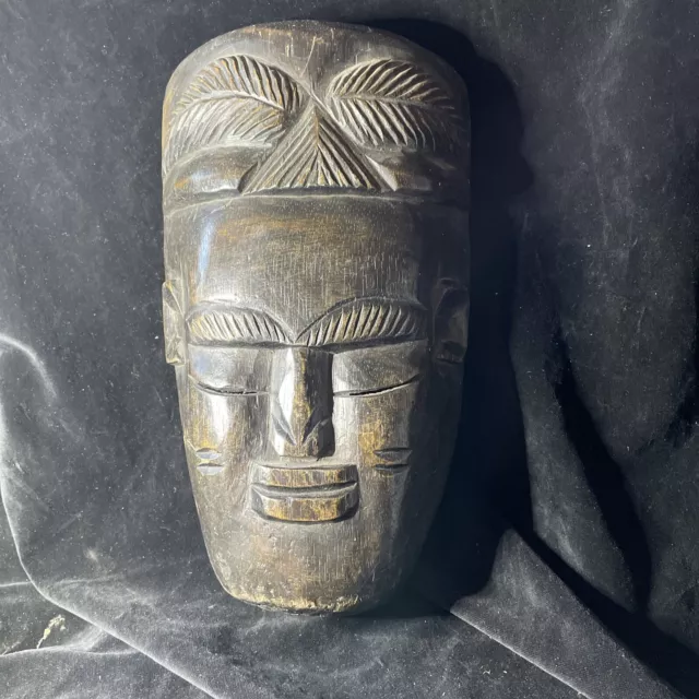 Antique Hand Carved Wooden African Tribal Mask