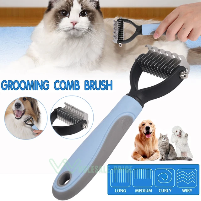 Peine para Perros y Gatos Cepillo de Recorte del Pelo Suelto Masaje de Mascota 2