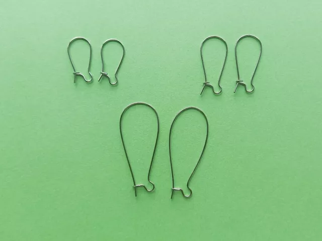 Hypoallergenic Stainless Steel Kidney Earring Wires Hooks| High Quality