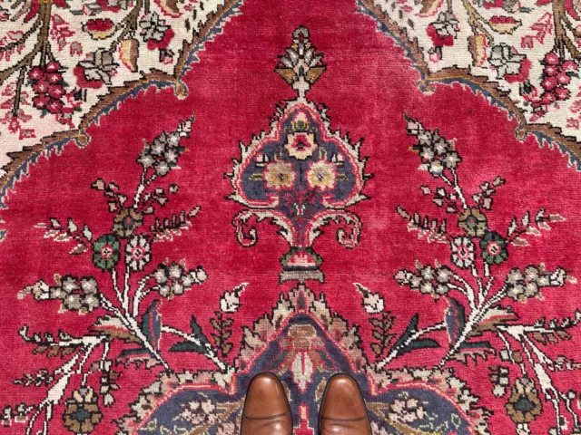 6x9 RED ORIENTAL RUG ANTIQUE HAND-KNOTTED WOOL blue handmade vintage 6x10 carpet 6x9 RED ORIENTAL RUG ANTIQUE HAND-KNOTTED WOOL blue handmade vintage 6x10 carpet