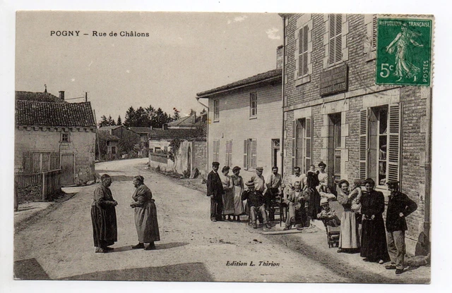 POGNY Marne CPA 51 Rue de chalons animation bureau de tabac epicerie