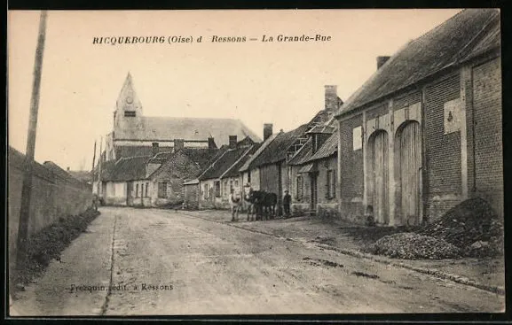 CPA Ricquebourg, La Grande-Rue