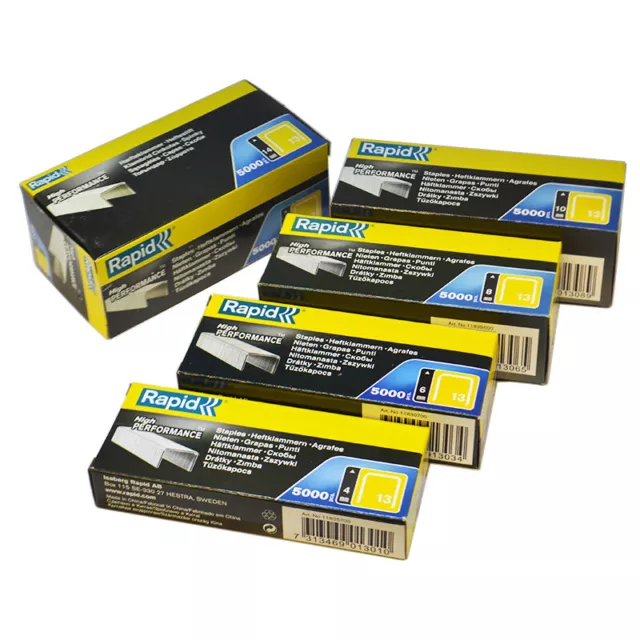 Rapid R13 (13 Series) Fineline Staples 4,6,8,10 & 14mm (R13, R23, R30 & R33)