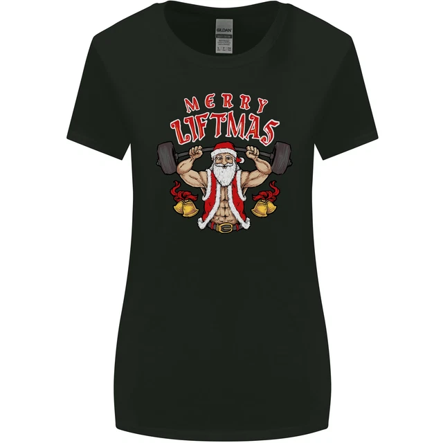 Merry Liftmas Donna più Ampia Taglio T-Shirt