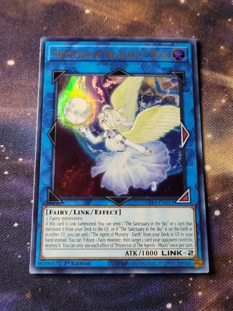 Yu-Gi-Oh! TCG Protector of The Agents - Moon GFP2-EN011 NM Ultra Rare 1st Ed.