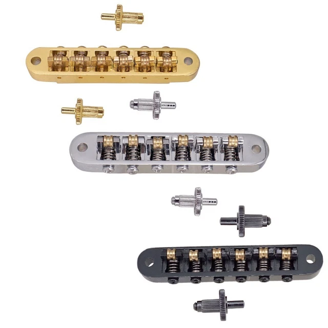 Cordier Et Chevalet Tune-O-Matic Pour Guitare Les Paul - Doré, Tête De Tigre - Améliore Accord Et Sustain