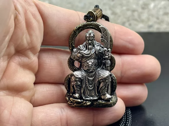 Silver Pendant Guan Gong Guan Yu General Sterling Silver 925