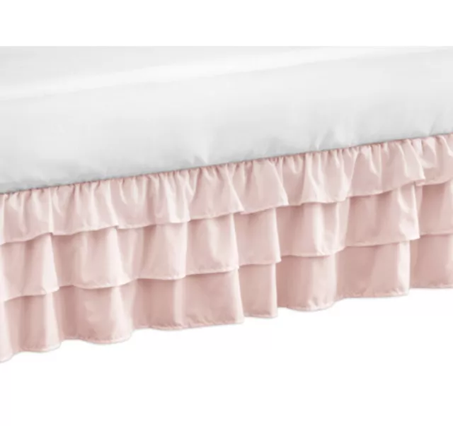 Sweet Jojo Designs Harper Crib Bed Skirt in Pink