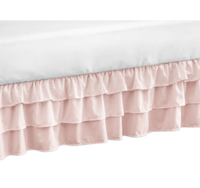 Sweet Jojo Designs Harper Crib Bed Skirt in Pink