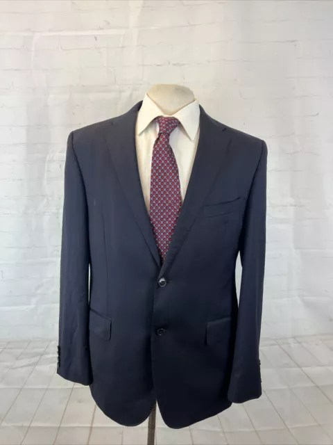 ZEGNA CLOTHE Saks 5th Avenue Men's Dark Navy Blue Suit 42R 36X30 $2,895