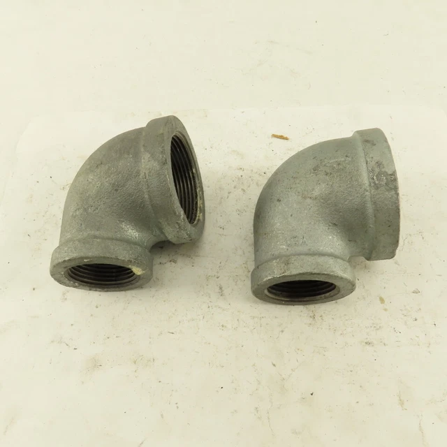 Anvil 1-1/2" to 1" NPT 90° Reducing Elbow Galvanized Iron Pipe Schedule 40 Lot/