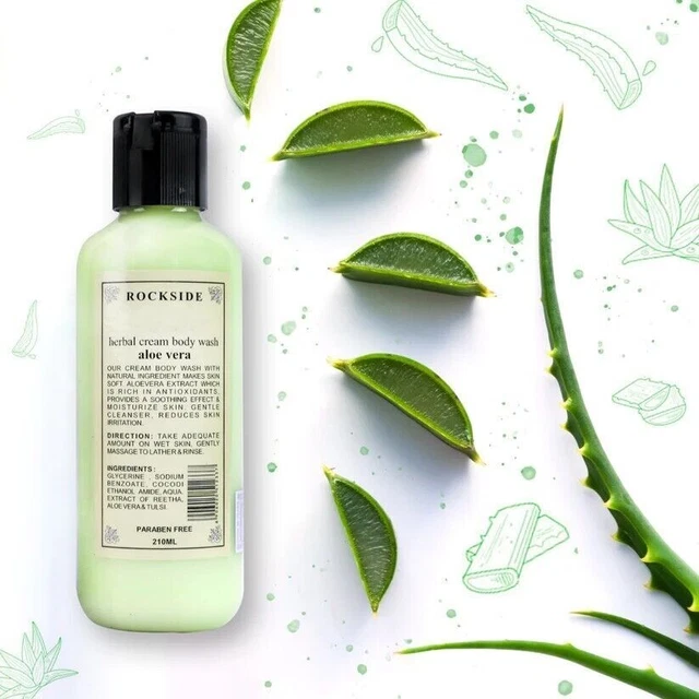Rockside Aloe Vera bagnoschiuma lenitivo e idratante per irritazioni...