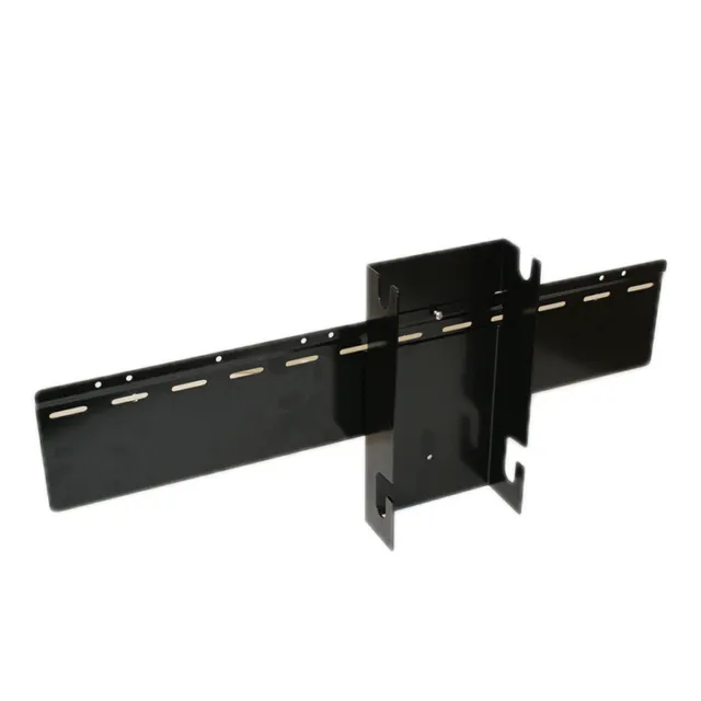24" Wall Hanging Bracket System For 6" Tf Gravity Bins, Black, Wall Mount