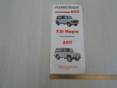 ARO Aro Gamma 4x4 Fuoristrada Diesel Catalogo Opuscolo Prospetto Pubblicità 