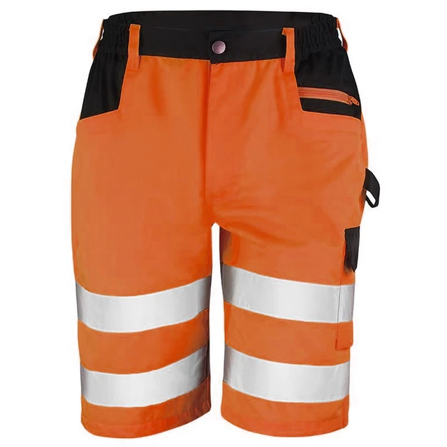 Result Core - Pantaloni corti tipo cargo alta visibilità - Uomo  (RW6890)