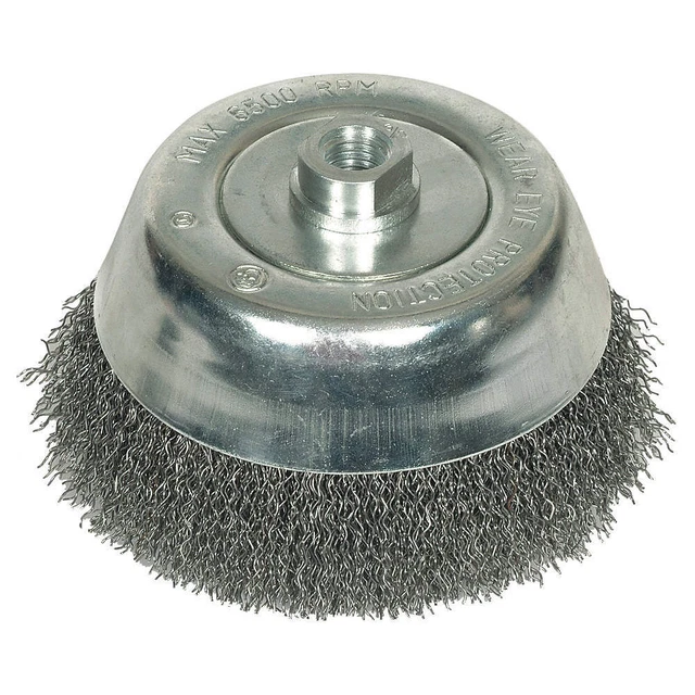 WESTWARD 1GBR6 Crimped Cup Brush,5 In Dia,0.0200 Wire