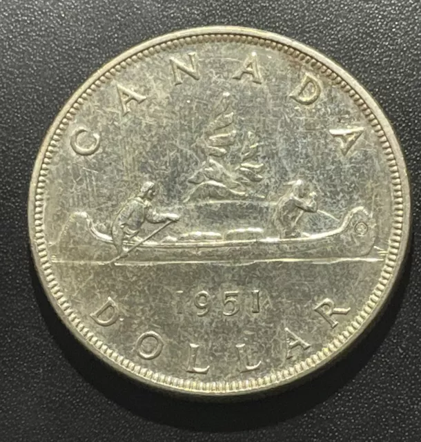 Canada 1951 Dollar Silver Coin