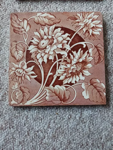 Antique 1880-90s Victorian Thomas Boote Aesthetic Movement transfer printed...