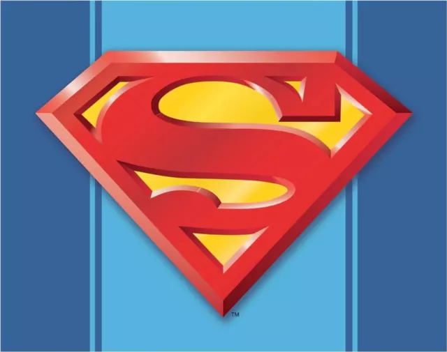 Superman Logo Tin Metal Sign Man Cave Garage Decor 12.5 X 16