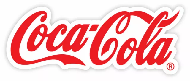 Coca-Cola Coca Cola sticker decal 8" x 3"