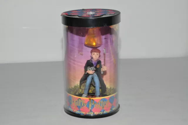 Harry Potter Ron Weasley - Mini Figurine w/ Story Scope  Enesco 2000 NEW