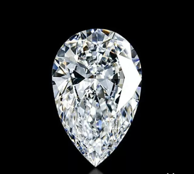 Diamante blanco natural 2 quilates Forma de pera Piedras preciosas de color...