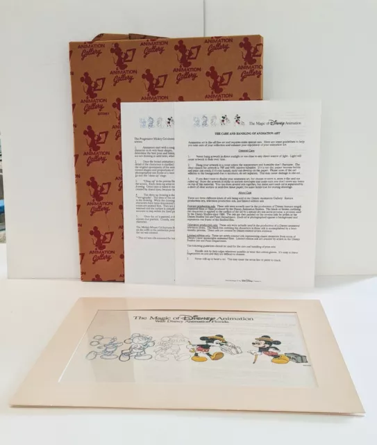 Pristine DISNEY MGM STUDIOS MICKEY MOUSE CEL TRAVELER #2