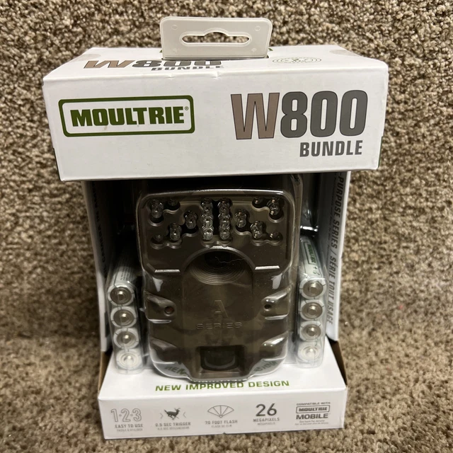 New Moultrie W800 26MP Game Trail Deer Security Camera Bundle