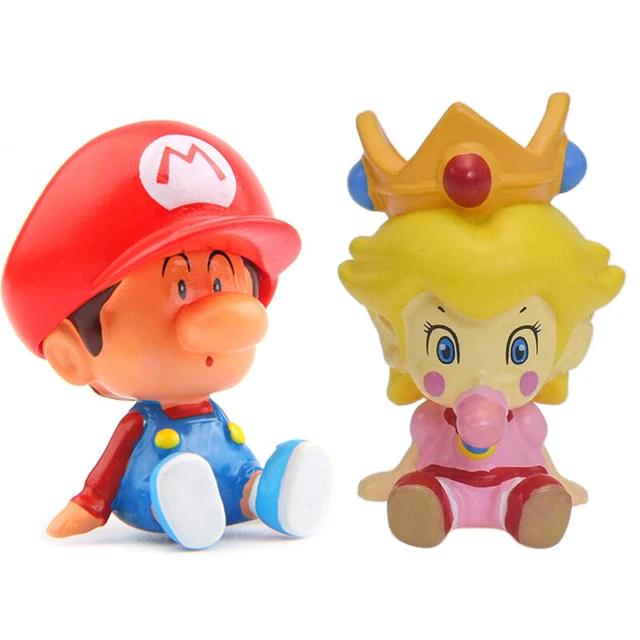 SUPER MARIO BROS PVC Figure Toys Princess Peach Mario Collection Model