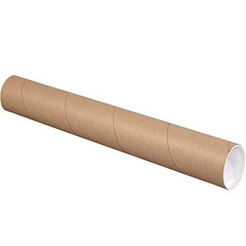 Boxes Fast Mailing Tubes with Caps 3" x 25" Kraft Pack of 24