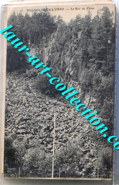 Cpa 61 Cars Of The Orne, Rock In Chien Postcard Normandy Historical Forest