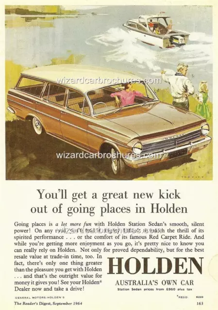 1964 Eh Holden Wagon A3 Poster Ad Sales Brochure Advertisement Advert