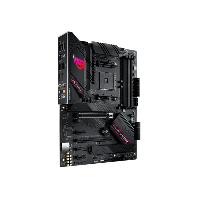 ASUS ROG Strix B550-F Gaming, Scheda Madre Gaming ATX, AMD B550, Socket AM4, DDR4, PCI 4.0, LAN Intel 2.5Gb, 2xM.2,ASUS Optimem II, USB 3.2 Gen 2, Aura Sync RGB, Nero