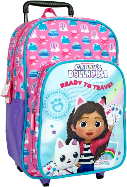 Vadobag Rucksack Gabby’s Dollhouse – Lila, 29x22x9 Cm, Mit Verstellbaren Trägern, Für Schule & Ausflüge