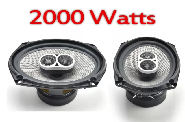 2000 Watts 3 WAY 6 x 9 INCH CAR VAN REAR SHELF SPEAKERS PAIR TOP QUALITY 6 X 9