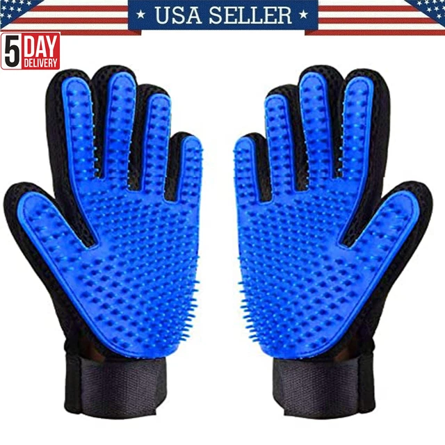 Cat Pet dog Grooming Cleaning Glove Brush Comb Hair Remover Removal Deshedding