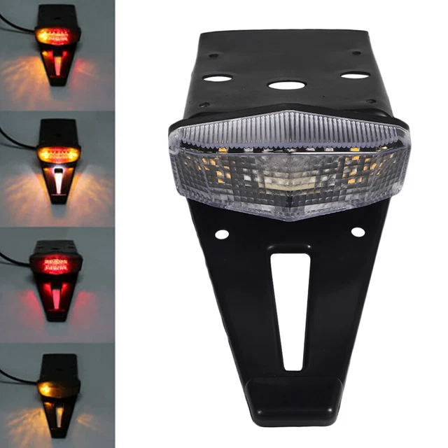 Dirt Enduro Bike LED Rear Fender Brake Tail Light Turn Signal Off-road Universal