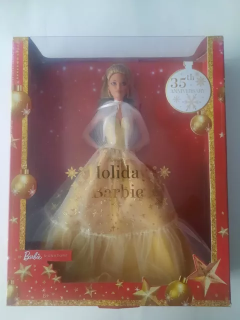 Barbie 13" Signature 2023 Holiday Collector Doll  Light Brown Hair#3 Damaged Box