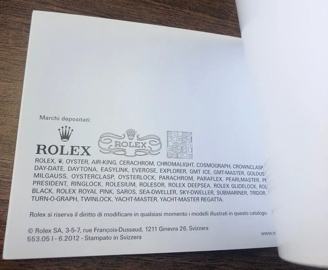 ROLEX OYSTER PERPETUAL Datejust Datejust Ii Italian Instructions Manual Mp159 £40.00 PicClick UK