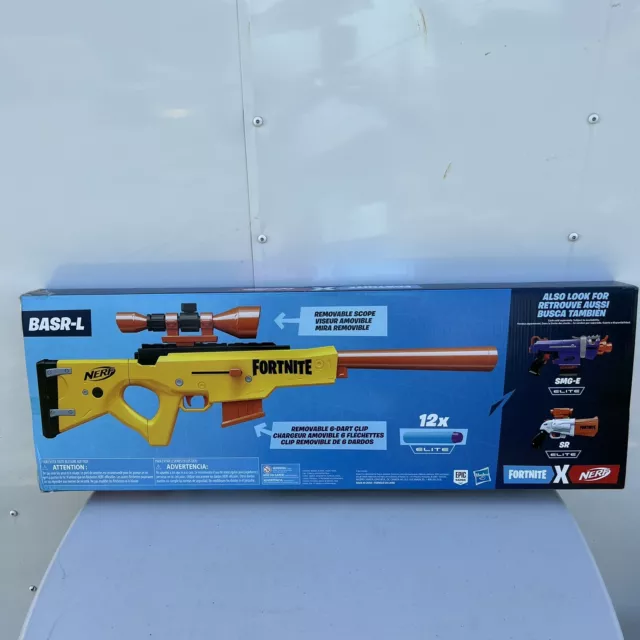 NERF FORTNITE BASR-L Sniper Rifle Dart Blaster, with Removable Scope, and  Clip $29.99 - PicClick