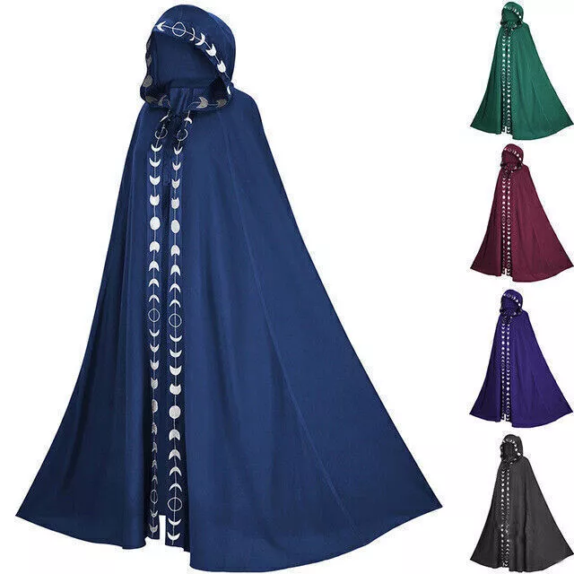 Mittelalter Warmer Kapuzenumhang Umhang Mantel Cape Gugel Larp Gothik Cosplay