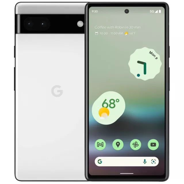 Google Pixel 6a 5G 6GB 128GB Chalk White 6,1" Smartphone Handy Dual SIM NFC WiFi