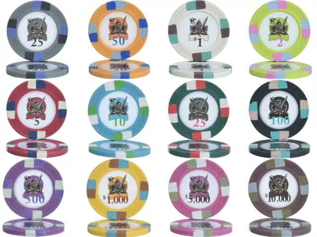 private: 500pcs 14G KNIGHTS POKER CHIPS BULK