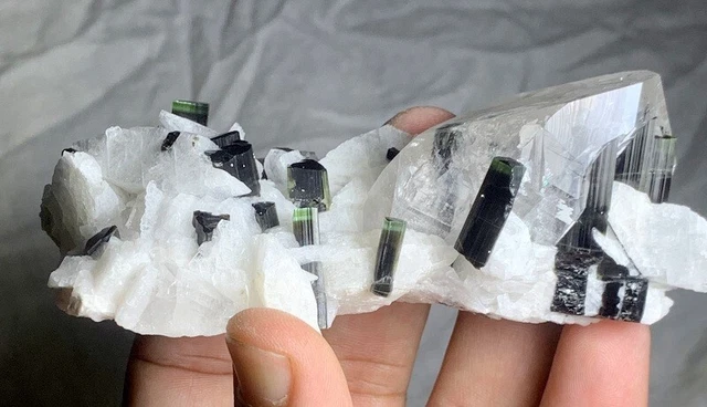 1135 Carats beautiful green Cap Tourmaline Crystal Specimen From Skardu Pakistan