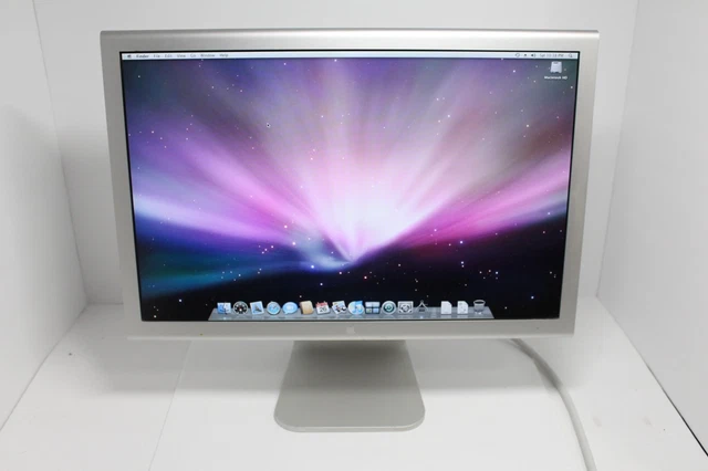 Apple Cinema Display 20" Aluminum A1081 M9177LL/A Widescreen LCD W/Power Adapter