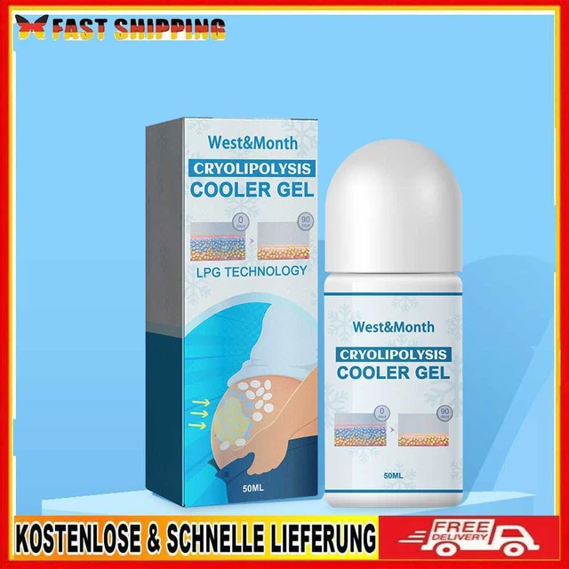 50ml Cooler Slimming Gel Natural Ingredients Fat Burner Cream for Body Care Tool