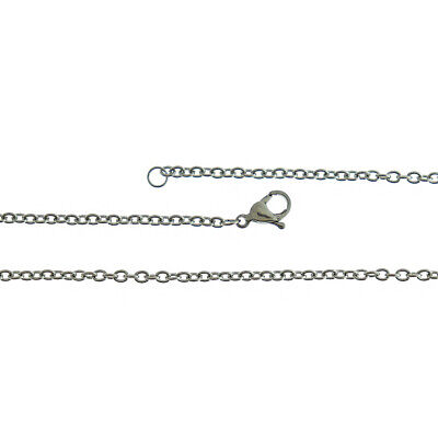 Collares de cadena de cable de acero inoxidable 23" - 3 mm - 10 collares - N313