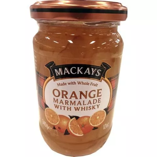 Mackays Orange Marmalade with Whisky 340g Glas (Orangen-Marmelade mit Whiskey)